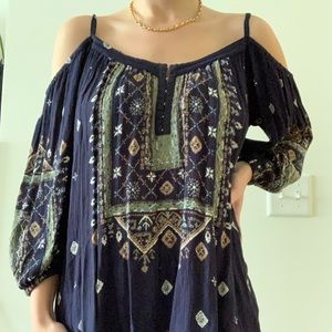 UO Ecote Cold Shoulder Blouse